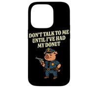 Pig Cop Donut Funny Police Officer Case for iPhone 14 Pro