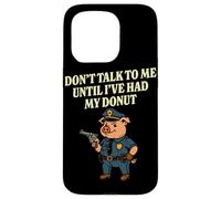 Pig Cop Donut Funny Police Officer Case for iPhone 15 Pro