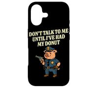 Pig Cop Donut Funny Police Officer Case for iPhone 17