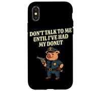 Pig Cop Donut Funny Police Officer Case for iPhone X/XS