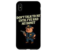 Pig Cop Donut Funny Police Officer Case for iPhone XS Max