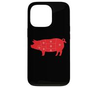 Pig Cuts Pork Chops Bacon Butt Butcher Costume Pigs Diagram Case for iPhone 13 Pro