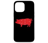 Pig Cuts Pork Chops Bacon Butt Butcher Costume Pigs Diagram Case for iPhone 13 Pro Max