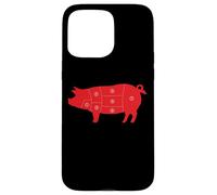 Pig Cuts Pork Chops Bacon Butt Butcher Costume Pigs Diagram Case for iPhone 15 Pro Max