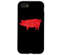 Pig Cuts Pork Chops Bacon Butt Butcher Costume Pigs Diagram Case for iPhone SE (2020) / 7/8