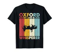 Pig Dad Mom Whisperer - Vintage Oxford Sandy And Black T-Shirt