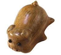 Pig Decorative Pendant Keychain Wooden Charm for Car Showcase Coffee