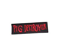 Pig Destroyer, Black Metal, Death Grindcore, Obituary, Unholy Grave, Blood, Driller Killer, Autopsy, Carcass, Noise Embroidered Iron on Applique Souvenir Accessory