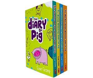 Pig Diary Series 4 Books Collection Set by Emer Stamp (Unbelievable Top Secret, Super Amazing Adventures of Me, Seriously Extraordinary & Big, Fat, Totally Bonkers)