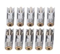 Pig Drinker Pig Waterer Pig Nipple 10Pcs Metal Duck Mouth Style Livestock Farm Accessories Strong Resistant Durable Drinking Tool for Pigs Farm Use