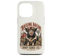Pig Farmer Raising Bacon Hobby Farmer Life Funny Homesteader Case for iPhone 13 Pro