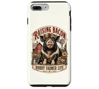 Pig Farmer Raising Bacon Hobby Farmer Life Funny Homesteader Case for iPhone 7 Plus/8 Plus