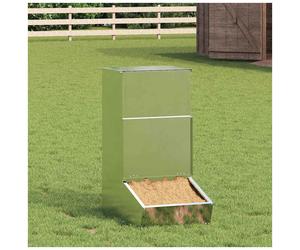 Pig Feeder Galvanised Steel 55x38x76cm Cold-Rolled Steel 20kg Weatherproof Mag.