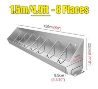 Pig Feeders for Outside Heavy Duty Waterproofs - Hold 5 8 10 Bit, Large Capacity Feeding Trough to Feed Pigs/Hogs, Hog Trough Feeder for Pigsties/Chicken Coop/Duck Farms (1.5m/4.9ft)