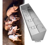 Pig Feeders for Outside Heavy Duty Waterproofs - Hold 5 8 10 Bit, Large Capacity Feeding Trough to Feed Pigs/Hogs, Hog Trough Feeder for Pigsties/Chicken Coop/Duck Farms (1m/3.3ft)