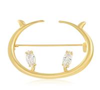 Pig Fu Lifetime Brooch Cute Pig Nose Corsage Female New Year Temperament Pin