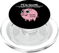 Pig Game Don't Look At The Pig Funny Pig PopSockets PopGrip for MagSafe