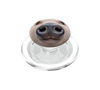 Pig Got Too Close to the Camera Nose PopSockets PopGrip for MagSafe