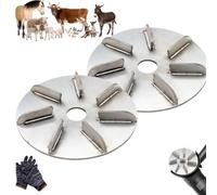 Pig Hair Removal Tool, Labor-Saving Scraper Disc for Removing Pig Hair, Stainless Steel Hog Scraper Tool, for Family Workshop Sheep Cattle Pigs Butcher, for Livestock Dehairing Grinder