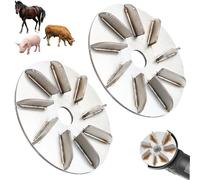 Pig Hair Removal Tool,Stainless Steel Pigs Hair Scraper,Labor-Saving Pig Hairs Remover Scraper Disc Animal Hairs for Family Workshop Hen Sheep Cattle Pigs Butcher,9 Gears