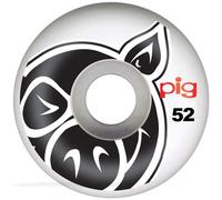 Pig Head Skateboard Wheels Natural 52mm