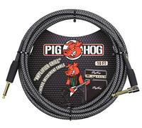 Pig Hog PCH10AGR Right-Angle 1/4" to 1/4" Amplifier Grill Guitar Instrument Cable, 10 Feet