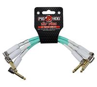Pig Hog PHLIL6SG Seafoam Green Patch Cables 3 pack, 6 inch