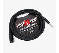 Pig Hog PHM10Z Tour Grade High Performance Hi-Z Microphone Cable 10-Feet Heat Shrink Protected XLR and 1/4" Connectors 8mm PVC Outer Covering Build for The Road