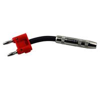 Pig Hog PX-14BAN 1/4" (Female) to Dual-Banana Adapter Cable, 6 inch