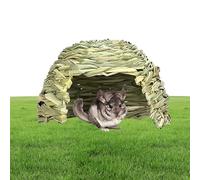 Pig Hut - Straw Hut for Rabbits | Hidden Foldable for Small Animals, Natural Hay Bed for Sleeping and Playing, Hedgehog and Kennel