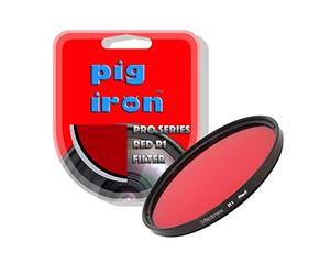 Pig Iron Red R1 Pro Filter. Contrast Booster for Black and White Photography. Special Effects Camera Lens Filter. (67mm)