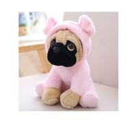 (Pig) Large Plush Toys 8" Pug Dog 7 Costumes Cuddly Soft Toy Teddy Plush Animal Cute