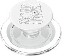 Pig mandala to color for children PopSockets PopGrip for MagSafe