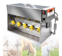 Pig Milk Feeder,Automatic Pig Milk Feeding Machine,Thickened Stainless Steel Piglet Feeder, with Sound Simulation, for Pasture (10heads)