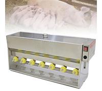 Pig Milk Feeder, Stainless Steel 10 Nipple Piglet & Lamb Feeding Station, Constant Temperature Feeding Device for Pasture, Suitable for Farms and Ranches 14-Digit-VoiceVersion