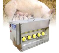 Pig Milk Feeder | Stainless Steel Automatic Constant Temperature Piglet Milk Feeder | Double-Sided Milk Dispenser | 15/20 Litre Large Capacity Milk Tank | For Multiple Piglet Teats (14 heads)