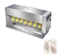 Pig Milk Feeder, Stainless Steel Automatic Lactation Feeder with Nipple System, Large Capacity Milk Box for Piglets, Lambs, and Small Cattle - 14 Fully Automatic Nipples
