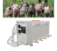 Pig Milk Feeder with Sound and Accurate Temperature Control,Piglet Constant Temperature Suckling Machine,Pig Drinking Milk Machine,Dual Switch Design,Automatic Mixing,for Raising Pi(Size:10 pacifiers)