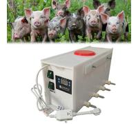 Pig Milk Feeder with Sound and Accurate Temperature Control,Piglet Constant Temperature Suckling Machine,Pig Drinking Milk Machine,Dual Switch Design,Automatic Mixing,for Raising Pig(Size:8 pacifiers)