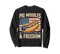 Pig Missiles Freedom Hot Dog Bbq Funny Sweatshirt