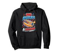 Pig Missiles Freedom Patriotic Hot Dog Funny Pullover Hoodie
