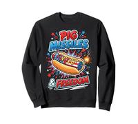 Pig Missiles Freedom Patriotic Hot Dog Funny Sweatshirt