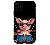 Pig on Drums Dropping the Ultimate Beat Costume Case for iPhone 11