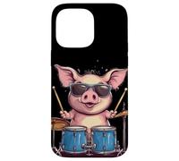 Pig on Drums Dropping the Ultimate Beat Costume Case for iPhone 14 Pro Max