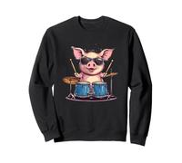 Pig on Drums Dropping the Ultimate Beat Costume Sweatshirt