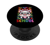 Pig Pink Bandana With Heart 100 Days Of School 100Th Day PopSockets Adhesive PopGrip
