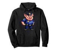 Pig Police Officer Pullover Hoodie