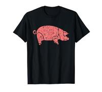 Pig rock meat bacon gilmour academy pink animals as worn by T-Shirt