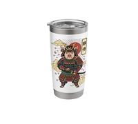 Pig Samurai Japanese Warrior Stainless Steel Insulated Tumbler