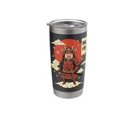 Pig Samurai Japanese Warrior Stainless Steel Insulated Tumbler
